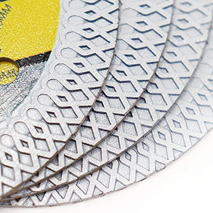 HIGHDRIL 3PCS Diamond Saw Blade,3In/75mm x Arbor 3/8Inch/10mm X Mesh for Granite,Tile,Hard Concrete,Ceramic,Hard Porcelain(3PCS) - size: X Mesh Concrete blade
