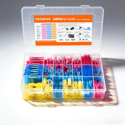 320Pcs Heat Shrink Wire Connectors Kit