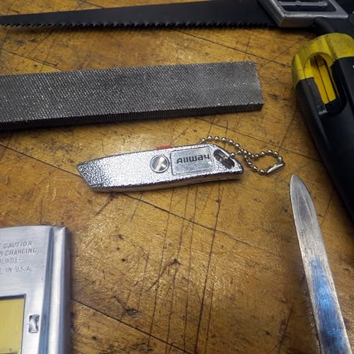 ALLWAY MK4 Chromed Die-Cast Retractable Micro Knife, 2-1/2"