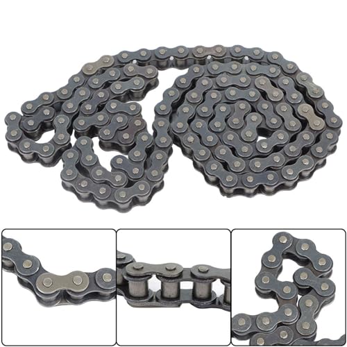 80 Roller Chain Heavy Duty 10FT Chain Comes with Connector 1 Additional Connector Carbon Steel
