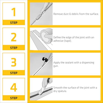 SIKA Sikaflex-1A Joint Sealant, Limestone, for Green and Damp Concrete, Premium Polyurethane Adhesive for Joints, Fast Cure, 10.1 fl. oz Cartridge - color: Limestone