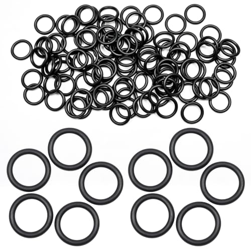 Black 100Pcs O-Rings, Nitrile Rubber O-Rings 1/2"(12.2mm) ID - size: 1/2" ID, 11/16" OD