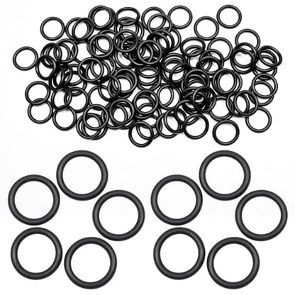 Black 100Pcs O-Rings, Nitrile Rubber O-Rings 1/2"(12.2mm) ID - size: 1/2" ID, 11/16" OD