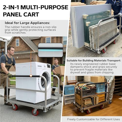2IN1 Heavy Duty Panel Truck, 36" x 24" Platform Cart