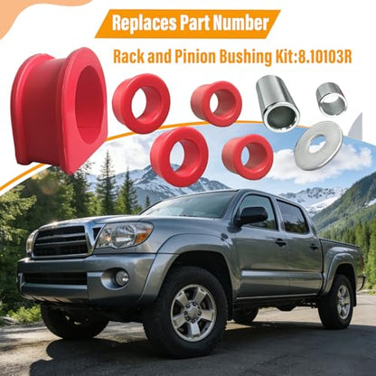 Rack and Pinion Bushing Kit Compatible with Toyota 4Runner 1996-2002 Compatible with Tacoma 1995-2004 Compatible with Pickup 1995 Replace# 8.10103R