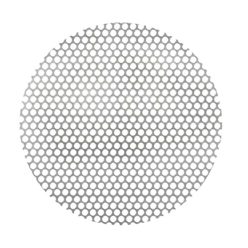 19 Gauge Perforated Stainless Steel Sheet, 0.2" Opening (About 1/5" 5mm), 304 Stainless Steel Mesh Panel, for Flue Ventilation, Filtration, Speaker Grille(1pcs 7.9'' Round) - color: 1pcs 7.9'' Round