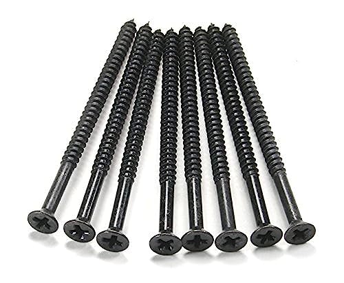 Long Wood Screws for Door Hinges Oil Rubbed Bronze 9 x 3 Inch 24-Pack - color: OIL RUBBED BRONZE
