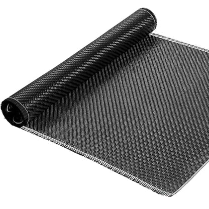 10ft x 12 Inch Carbon Fiber Fabric, 3K 220g 2x2 Twill Weave Cloth for Structural Reinforcement on Cars, Boats, Concrete Walls and DIY Repair, Black (1 Roll)
