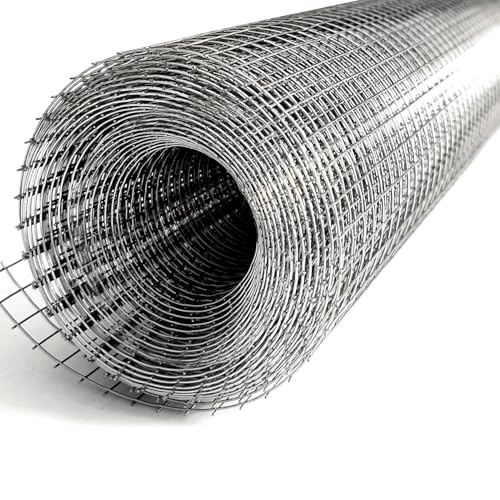 304 Stainless Steel Welded Wire Mesh 1/4 Inch Hole Completely Welded 4 mesh - size: 7.9" X 118",1ROLL