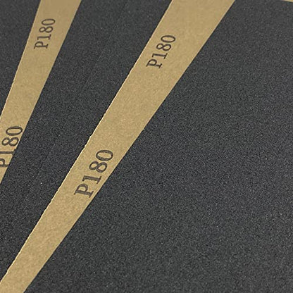 180 Grit Wet Dry Sandpaper, 10PCS 9x11 Inch Silicon Carbide Sanding Sheets - style: Grit 180
