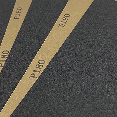 180 Grit Wet Dry Sandpaper, 10PCS 9x11 Inch Silicon Carbide Sanding Sheets - style: Grit 180
