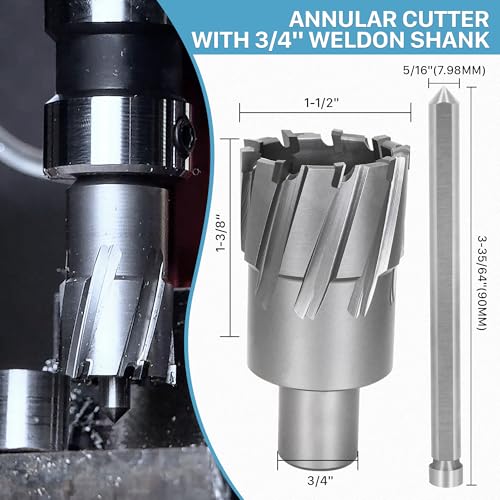KEENTECH Carbide-Tipped Annular Cutter 1-1/2" Diameter x 1-3/8" Depth - size: 1-1/2" Dia * 1-3/8" Depth