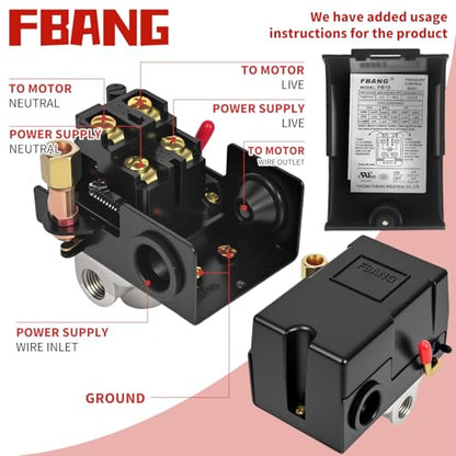 Air Compressor Pressure Switch with Pressure Regulator