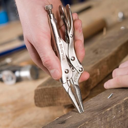 Eclipse Professional Tools LOCK3PS 3-Piece Locking Jaw Pliers Set – Heavy-Duty Chrome Molybdenum Steel | Welding, HVAC, Plumbing, Electrical, Automotive & Woodworking
