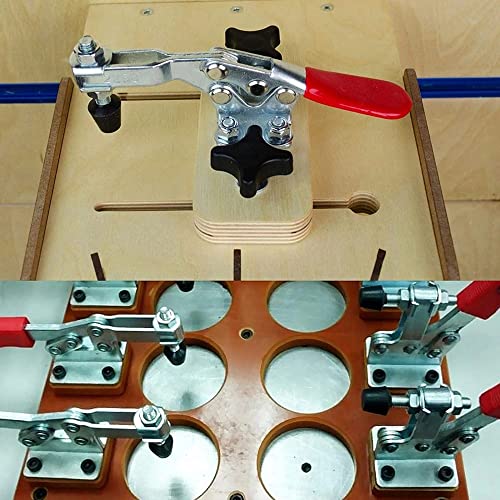 Utoolmart Hand Tool Vertical Toggle Clamp GH-101-B Quick Release Clamp 100kg Holding Capacity 3 Pcs - size: GH-101-B 3pcs