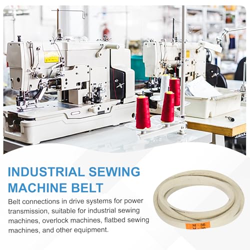 uxcell 4Pcs M36 Industrial Sewing Machine Belt 36.5" Outer Girth Rubber - size: M36