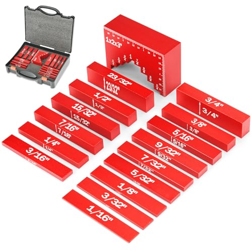 16Pcs Setup Blocks Height Gauge, Router & Table Saw Accessories