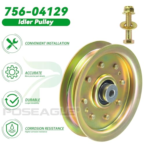 2 Pack 756-04129b Idler Pulley 4.25 for Cub Cadet 50" RZT50 Mower - size: 2x756-04129B