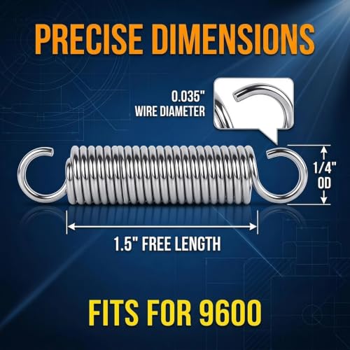 12 Pack 9600 Stainless Steel Extension Springs, 1/4 Inch x 1-1/2 Inch