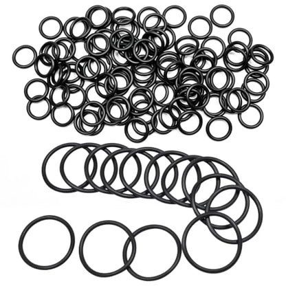 Black 100Pcs O-Rings, Nitrile Rubber O-Rings 5/8"(16mm) ID - size: 5/8" ID, 3/4" OD
