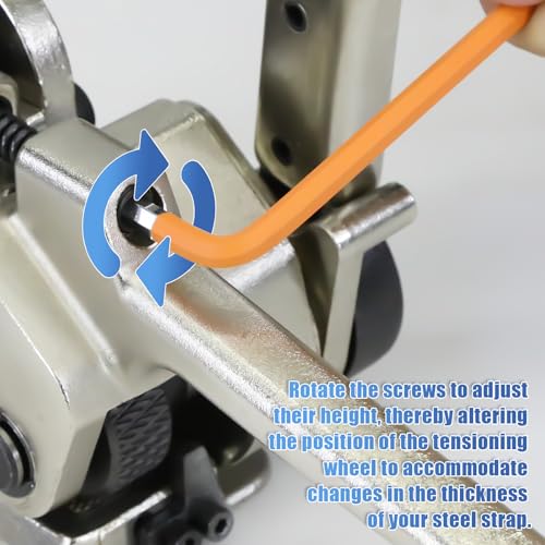 Packaging Metal Steel Strapping Banding Tool Machine for Steel Strap Integrates Functions of Tensioner Crimper and Cutter Sealless Combination (NYJSG-3/4") - style: NYJSG-3/4"