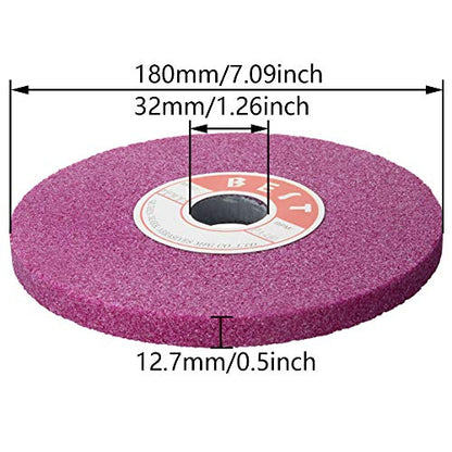 Utoolmart Bench Grinding Wheels Chrome Corundum 46 Grit for Surface Grinding 1pcs - size: 46#