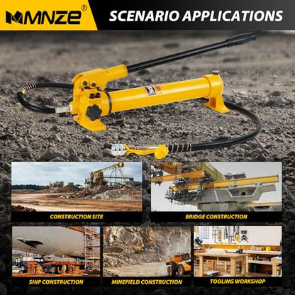 Hydraulic Hand Pump CP-700 High Pressure Portable Manual Hydraulic Pump Hydraulic Lifting Cylinder Jack Pump - size: CP-700 without oil gauge