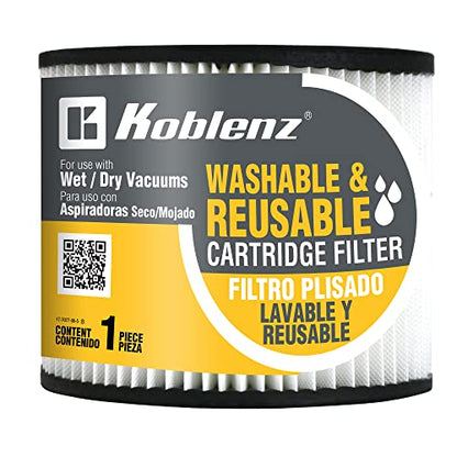 Koblenz 45-11169-00-7 Washable Cartridge Filter