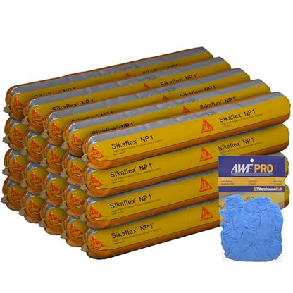 Sikaflex NP1 Polyurethane Sealant 20 oz Sausage, Stone, Pack of 20 - color: Stone, size: Pack of 20