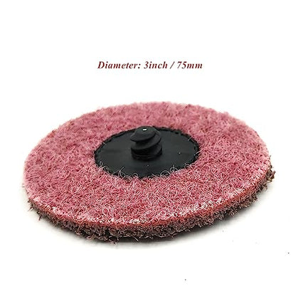 3 Inch Surface Conditioning Discs, 25 Pcs Medium Sanding Discs, Type-R Quick Change and Heat Dissipation, Quick Change Sanding Discs, Disc Pad Medium Grit for Fine polishing - style: Style 4