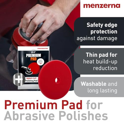 menzerna Deep Scratch Remover Kit I Car polishing Set - color: Heavy Cut 1000 (16oz) + Pad