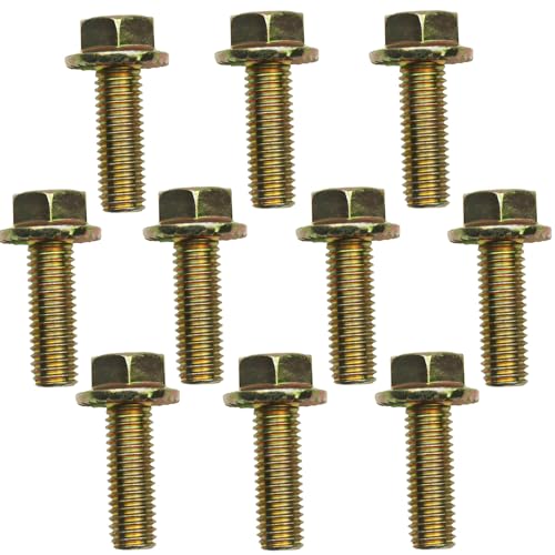 1/2" x 1-1/2" Flange Serrated Hex Bolt by Color Zinc Plated, Alloy Steel,Grade 5.(10pcs Pack) by Metalsuberg - size: 1/2" x 1-1/2" 10pcs