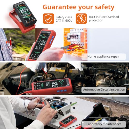 Proster Smart Multimeter 6000counts 5" Color Screen USB-C Rechargeable TRMS