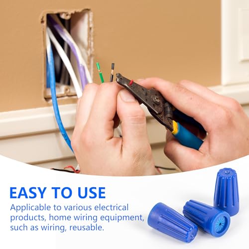 36 Pcs Blue Waterproof Wire Connectors Outdoor Wire Nuts - color: blue-36