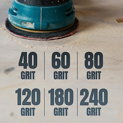 POWERTEC 10 PCS 80 Grit 12 Inch PSA Sanding Discs, Self Stick Adhesive Sandpaper, 12" for Drywall, Woodworking, Paint, Epoxy with Random Orbital Sanders, DA Sanders, 6x48 Belt Disc Sander (110600V) - style: 80 Grit, 10PK