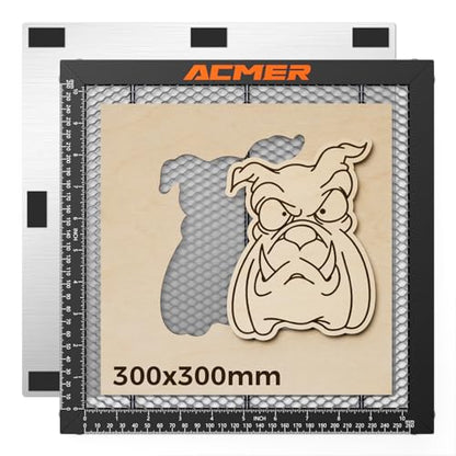 ACMER Honeycomb Laser Bed with Aluminum Plate, 330x330mm Cutting Table - size: 300*300