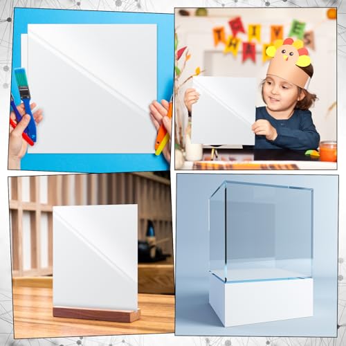 Outus 2 Pieces 1/16 Inch Thick White Acrylic Sheet 12 x 12 Inch - color: White