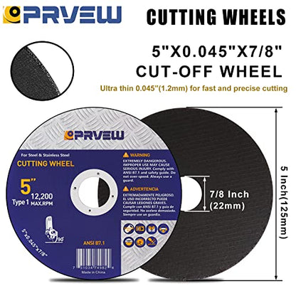 5 Inch Cut Off Wheels,10-Pack 5"x0.045"x7/8" Quality Cutting Disc - style: 5"x0.045"x7/8"(10-PK)