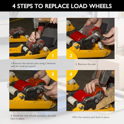 Pallet Jack/Truck Wheels Kit for Most Hand Pallet Jacks- Complete Set!