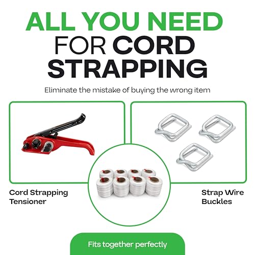 IDL Packaging Woven Cord Strapping Coil 3/4" x 250', 2425 lbs (8-Pack)