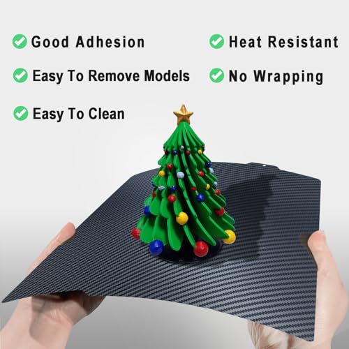 A1mini Textured PEI+Carbon Fiber PET Build Plate 184x184mm - color: PEI+PET, size: 184x184mm