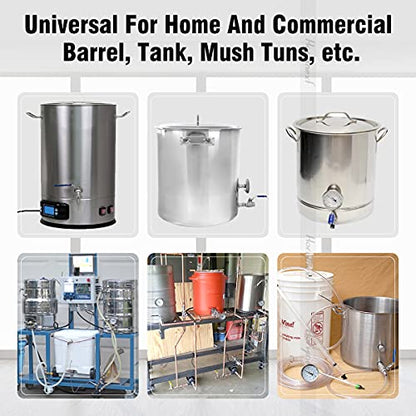 Beer Brewing Equipment, Stainless Steel Spigot,1/2 in Elbow Barb