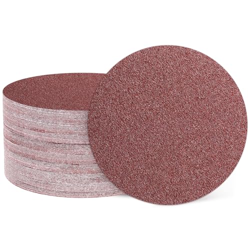 HARFINGTON 50 Pcs 2 Inch Sanding Discs 36 Grit Red Aluminum Oxide - size: 2 Inch(36 Grit)