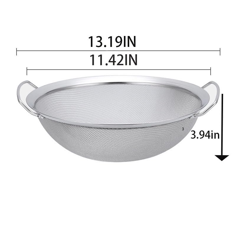 5-Gallon Paint Strainer Basket & Multipurpose Sifter - 13" Heavy Duty 60 Mesh Stainless Steel Bucket Screen for Airless Sprayers, Maple Syrup, Soil Sifting (Fits 1-5 Gallon Buckets)