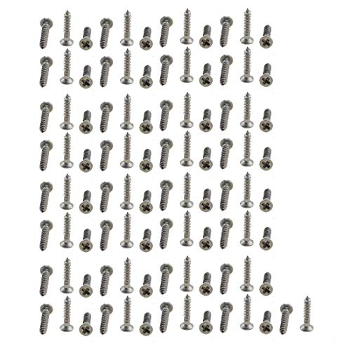 XunLiu M1X5mm 304 Stainless Steel Self-Tapping Screws 100 Pack - size: M1X5mm