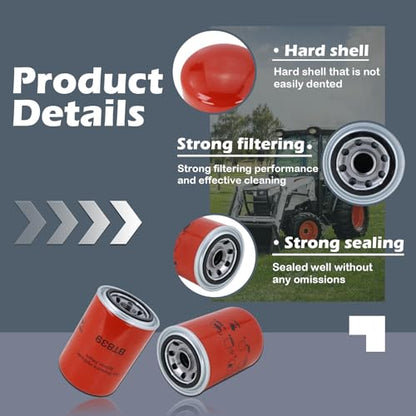 Kefly BT839 Heavy Duty Hydraulic Filter (2 PCS) - size: 2 PCS, style: BT839