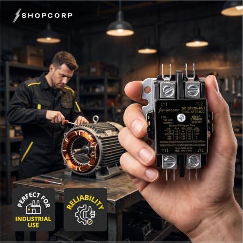 2 Pole 40 Amp AC Contactor, 120V Coil, UL Recognized, HVAC - style: 2 Pole 110V