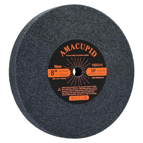 Brushed Buffing Wheels 5P Hardness 8 Inch. Polishing Copper and Aluminum
