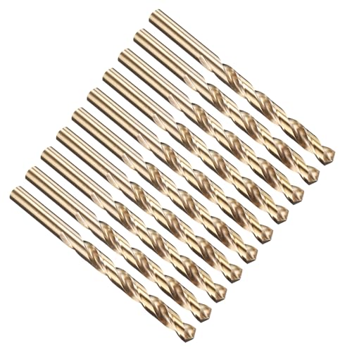 PATIKIL 11/32" Drill Bit M35 Cobalt 5% High-Speed Steel for Metal 10 Pack - size: 11/32"