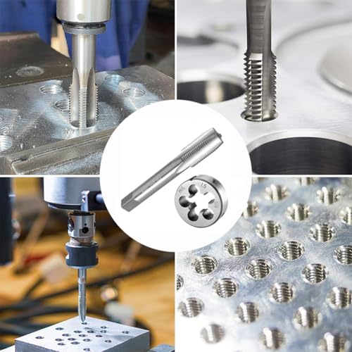 Metric Tap and Die Set M16 x 1.5mm HSS Machine Thread Tap and Alloy Steel Round Die Right Hand